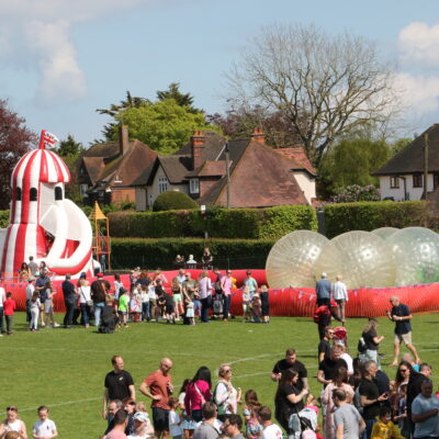 Village fete inflatbales field