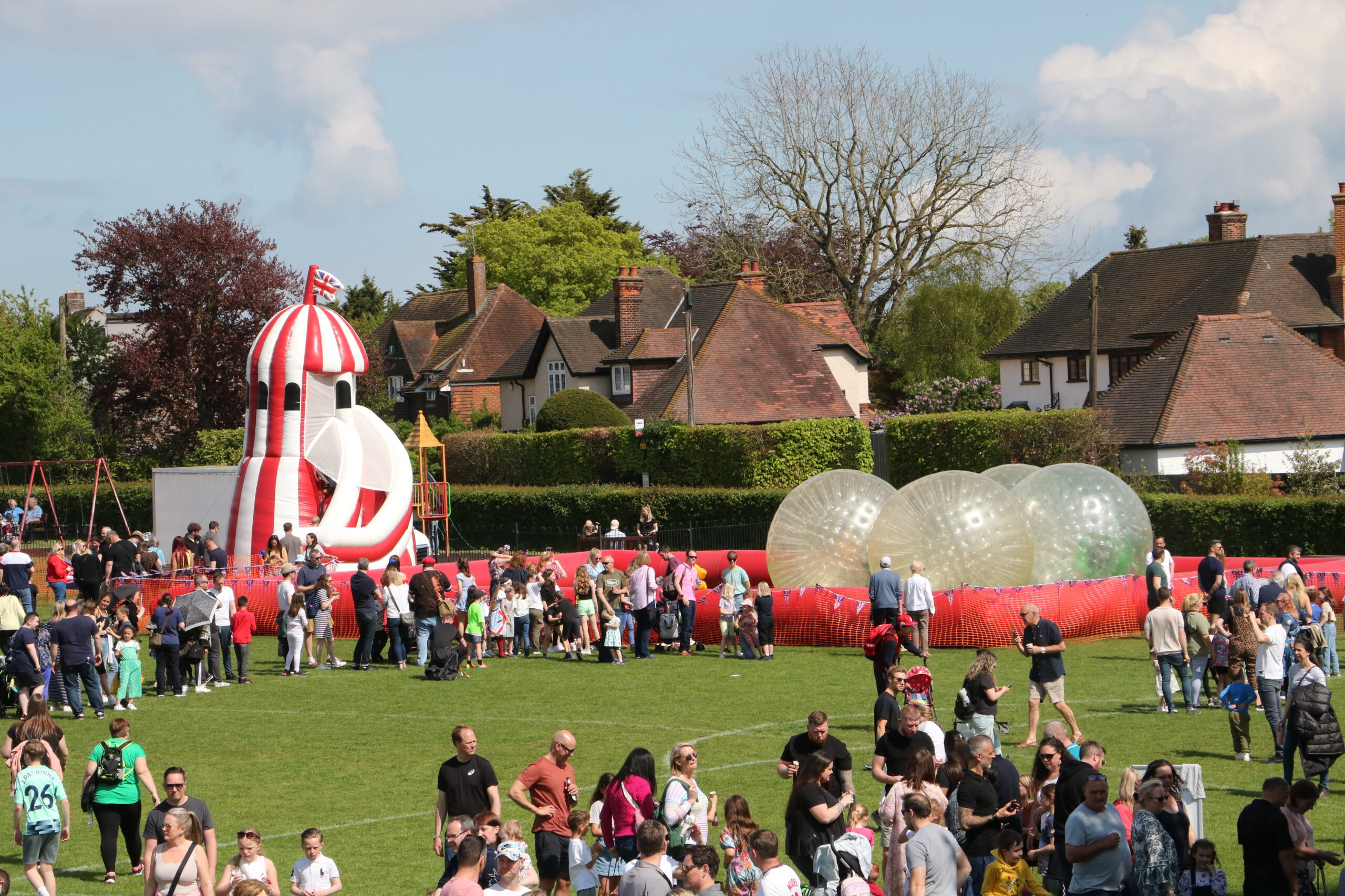 Village fete inflatbales field