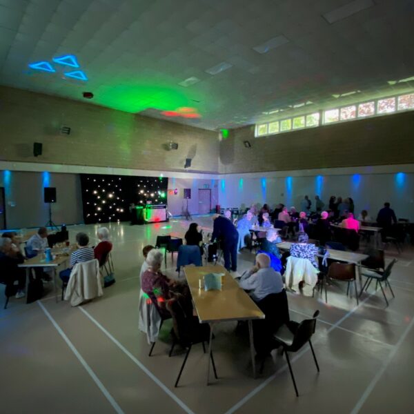 Sports Hall Table Set Up Party Night